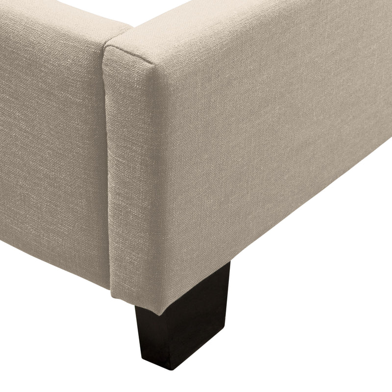 Agathe Desert Sand Linen Bed - Luxury Living Collection
