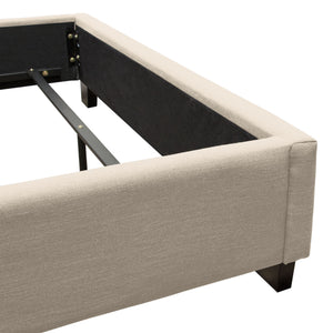 Agathe Desert Sand Linen Bed - Luxury Living Collection