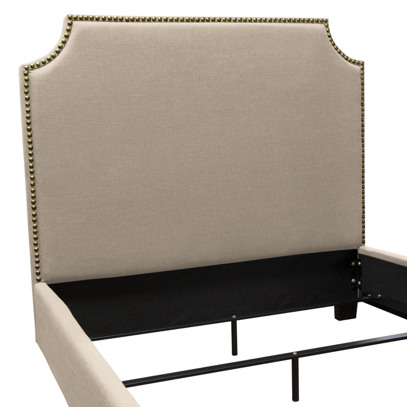 Agathe Desert Sand Linen Bed - Luxury Living Collection