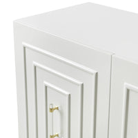 Kawla White Lacquer Buffet - Luxury Living Collection