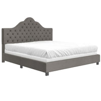 Kailyn Grey Velvet Bed