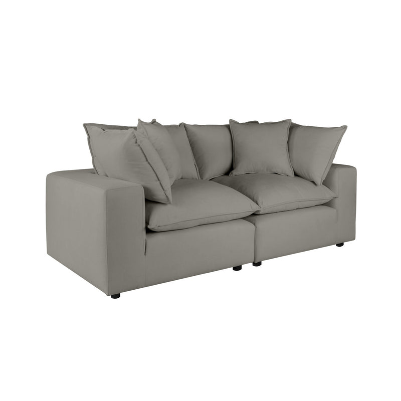 Carlie Slate Modular Loveseat - Luxury Living Collection