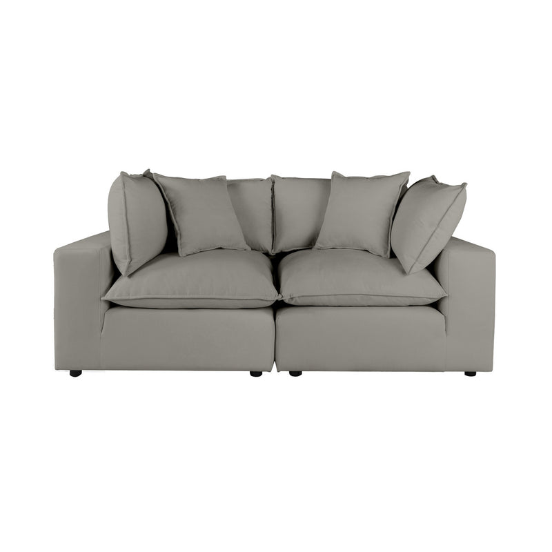 Carlie Slate Modular Loveseat - Luxury Living Collection