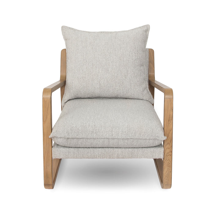 Evelyn Taupe Boucle Accent Chair