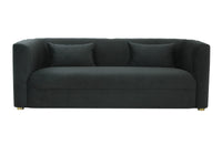 Laurent Black Velvet Sofa - Luxury Living Collection