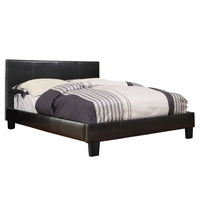 Liana Brown Faux Leather Platform Bed