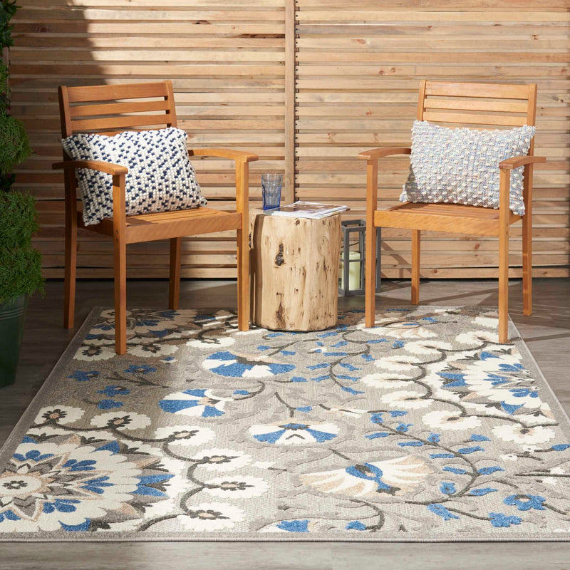 Letizia Grey & Multicolour Indoor/Outdoor Rug - Elegance Collection
