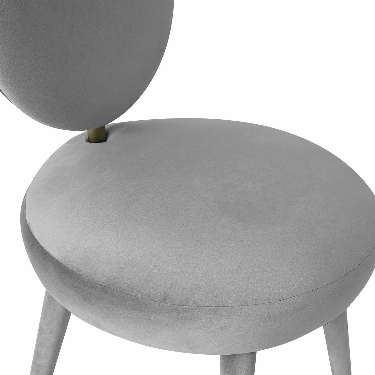 Adora Light Grey Velvet Dining Chair - Luxury Living Collection