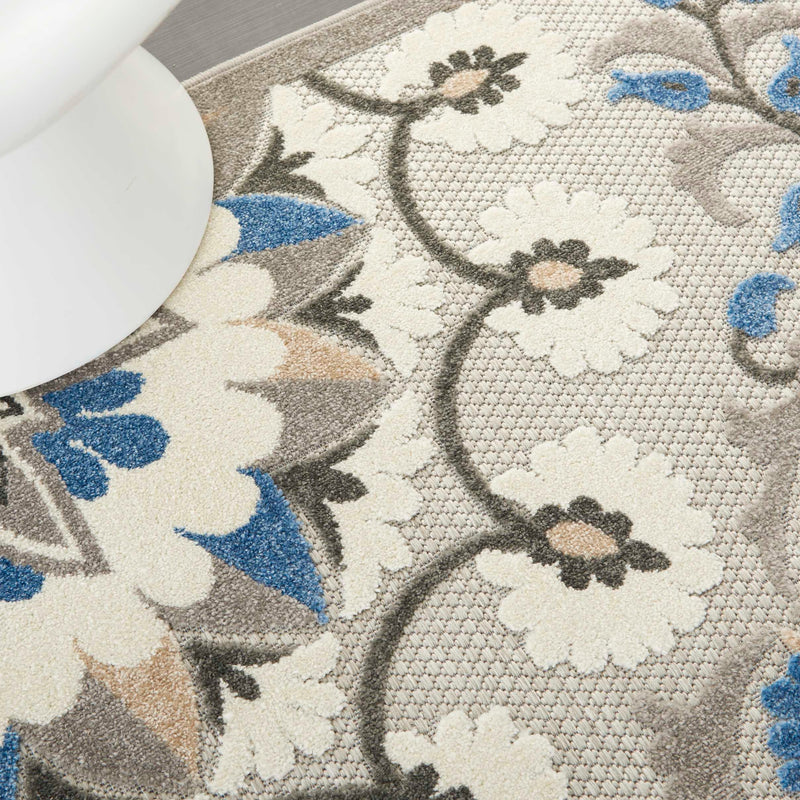 Letizia Grey & Multicolour Indoor/Outdoor Rug - Elegance Collection