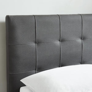 Lorelei Grey Fabric Platform Storage Bed