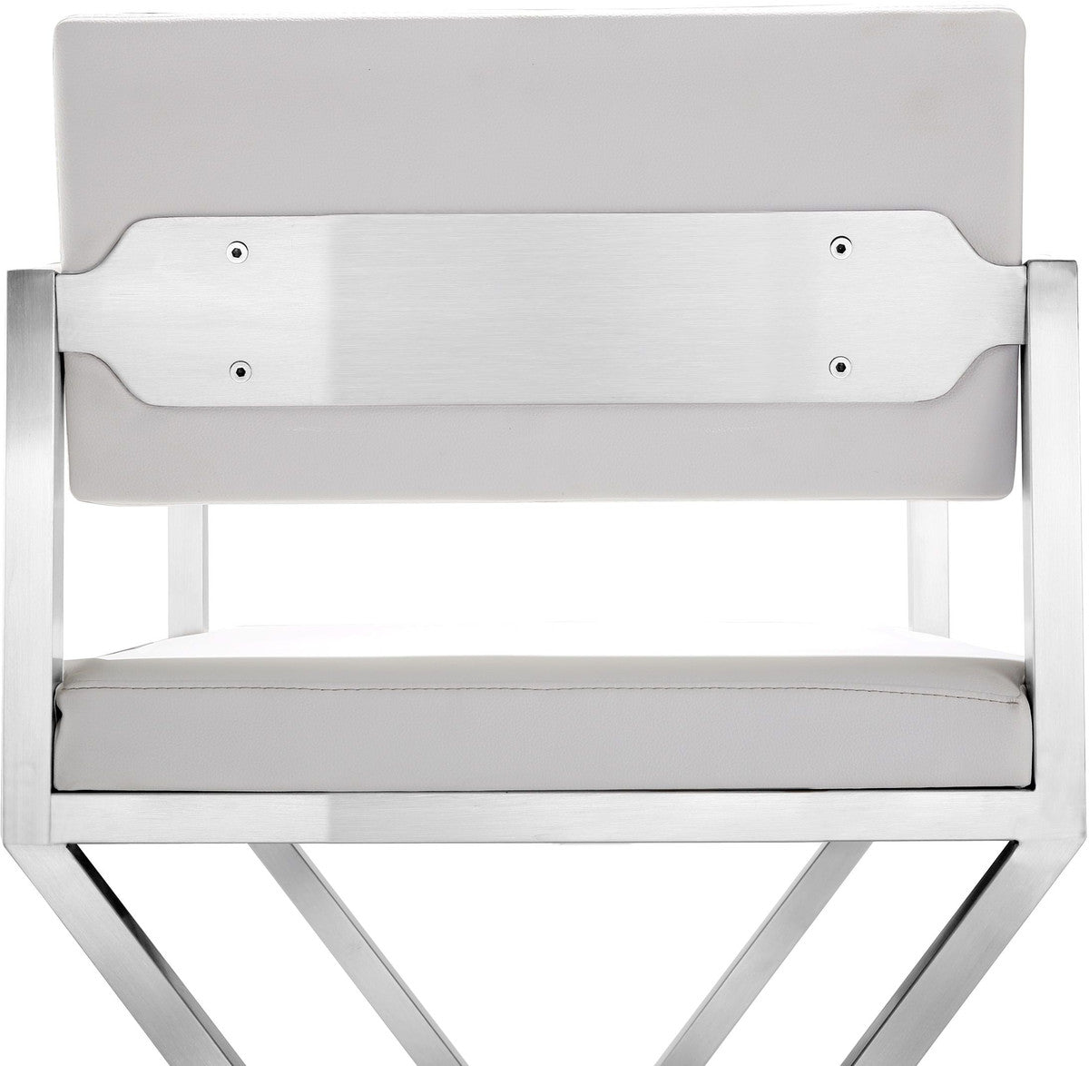 Lila White Steel Barstool - Luxury Living Collection