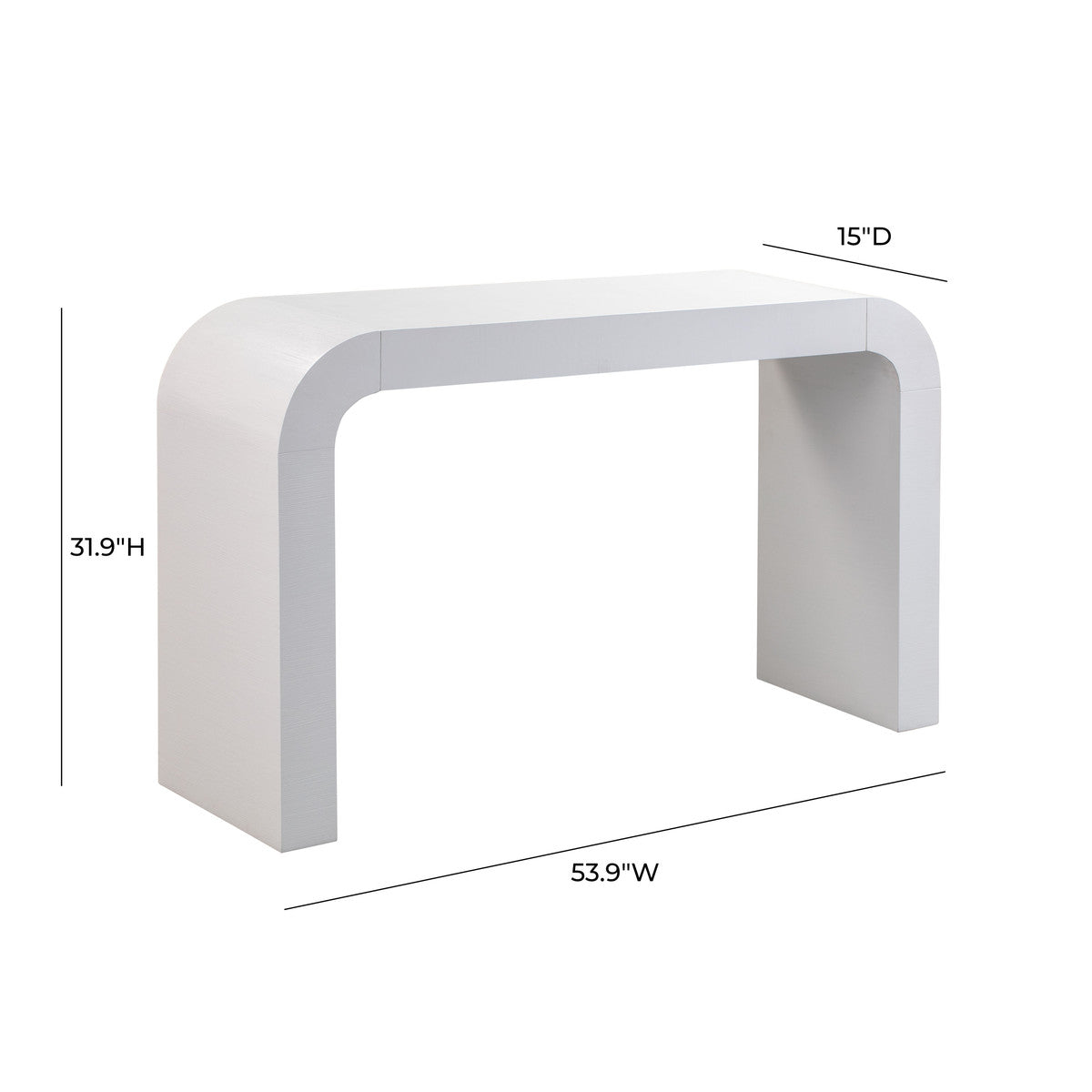 Lamisa White Console Table - Luxury Living Collection