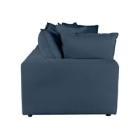 Carlie Navy Modular Loveseat - Luxury Living Collection