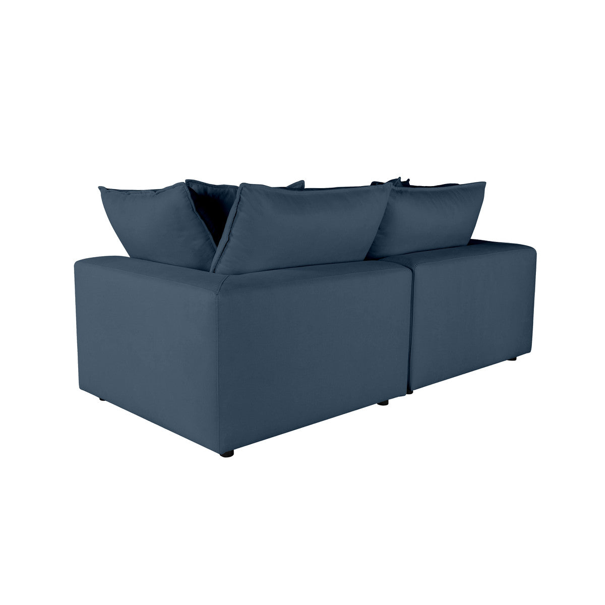 Carlie Navy Modular Loveseat - Luxury Living Collection