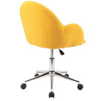 Alisha Mustard Boucle Office Chair