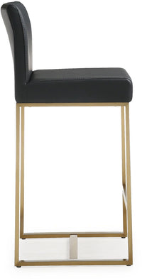 Moriah Black Gold Steel Counter Stools (Set of 2) - Luxury Living Collection