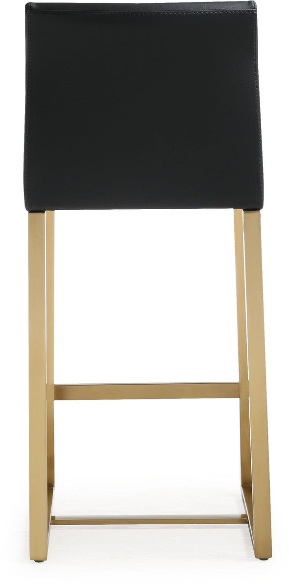 Moriah Black Gold Steel Counter Stools (Set of 2) - Luxury Living Collection