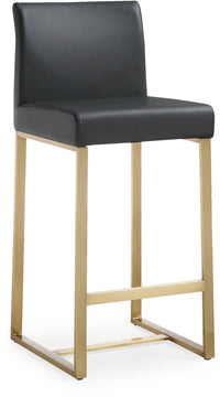 Moriah Black Gold Steel Counter Stools (Set of 2) - Luxury Living Collection