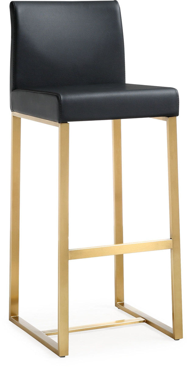 Moriah Black Gold Steel Barstools (Set of 2) - Luxury Living Collection