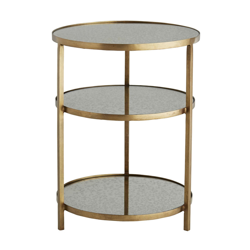 Marcella Antique Brass End Table