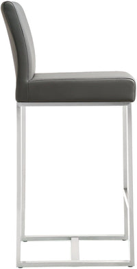 Moriah Grey Steel Counter Stools (Set of 2) - Luxury Living Collection