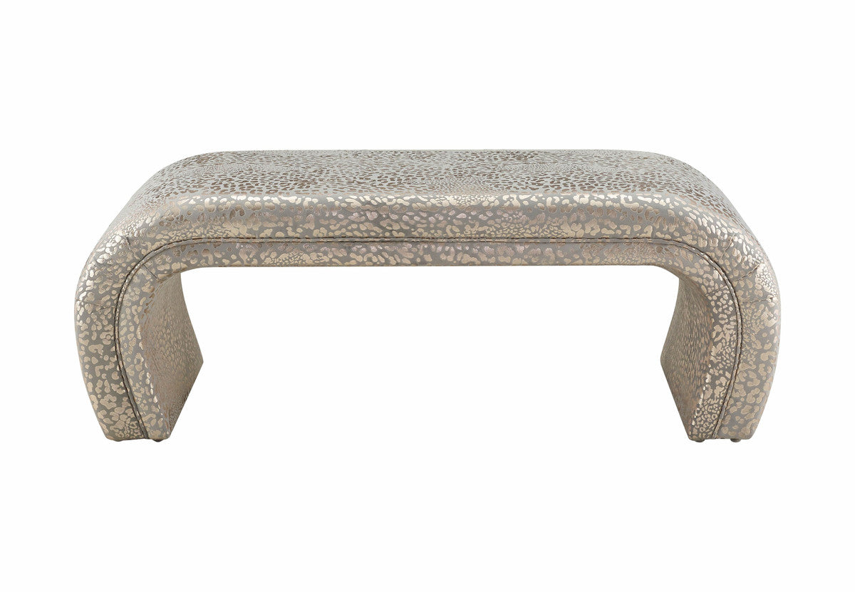 Meshia Gilded Leopard Bench - Luxury Living Collection