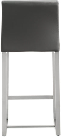 Moriah Grey Steel Counter Stools (Set of 2) - Luxury Living Collection