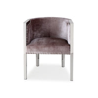Moda Light Grey Velvet Accent Chair