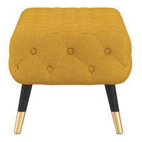 Siena Mustard Fabric Bench