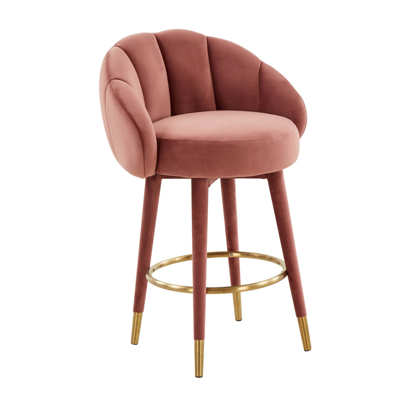 Morant Black Swivel Counter Stool - Luxury Living Collection