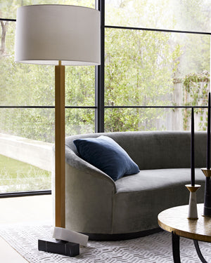 Emilee Small Mist Velvet Sofa