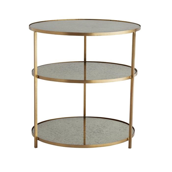 Marcella Antique Brass Side Table