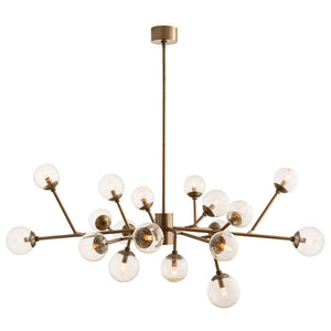 Raylee Vintage Brass Chandelier