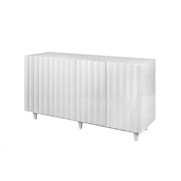 Fatima White Lacquer Cabinet