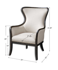 Maeve Sand Wing Chair