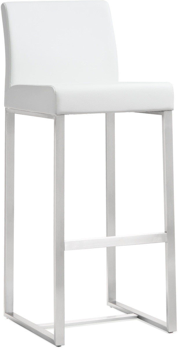 Moriah White Steel Barstools (Set of 2) - Luxury Living Collection