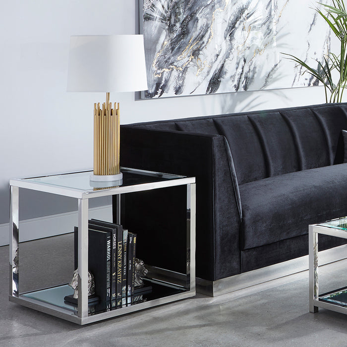 Paradisium Stainless Steel Square End Table