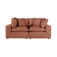 Carlie Rust Modular Loveseat - Luxury Living Collection