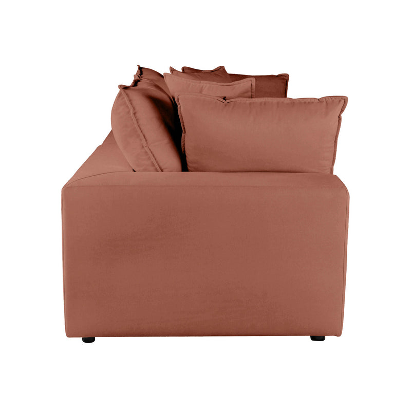 Carlie Rust Modular Loveseat - Luxury Living Collection