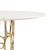 Drea Gold Marble Top Dining Table