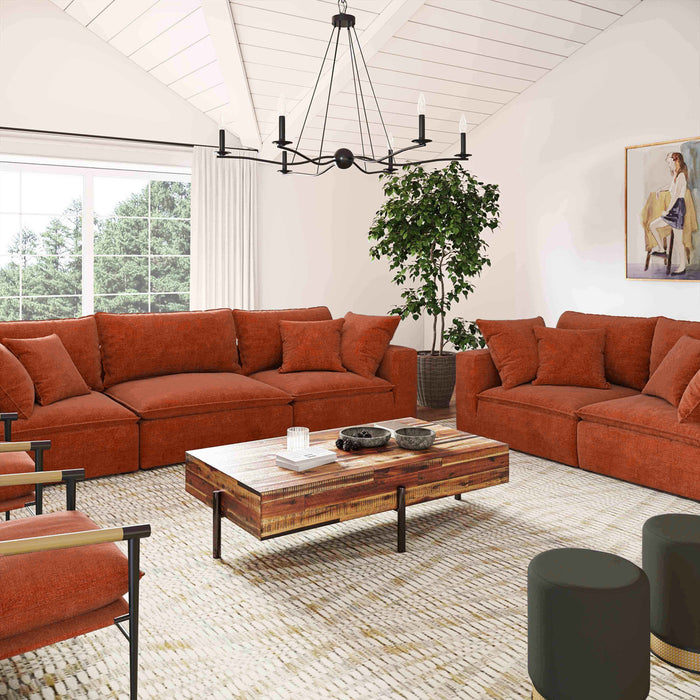 Carlie Rust Modular Loveseat - Luxury Living Collection