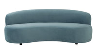 Miral Bluestone Velvet Sofa - Luxury Living Collection