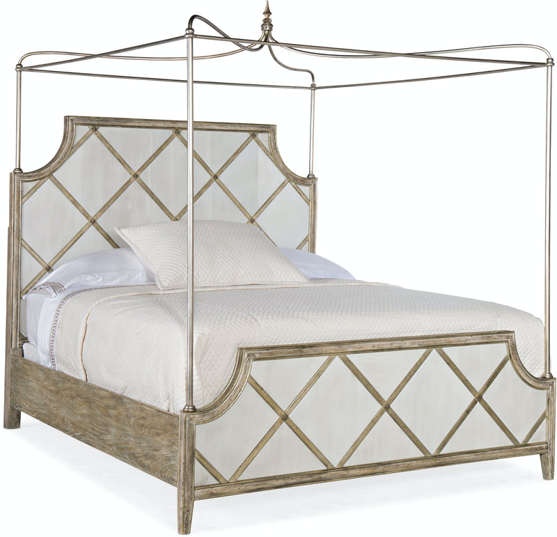 Nala Diamont Canopy Panel Bed