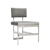 Laylani Nickel Plush Grey Chair