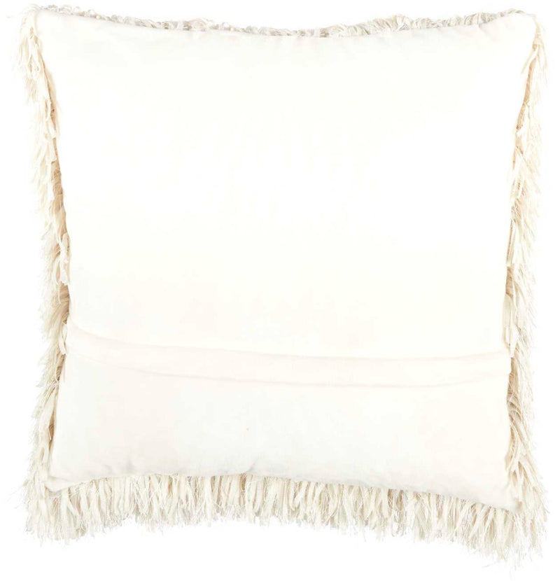 Nuria 20" x 20" Ivory Throw Pillow - Elegance Collection