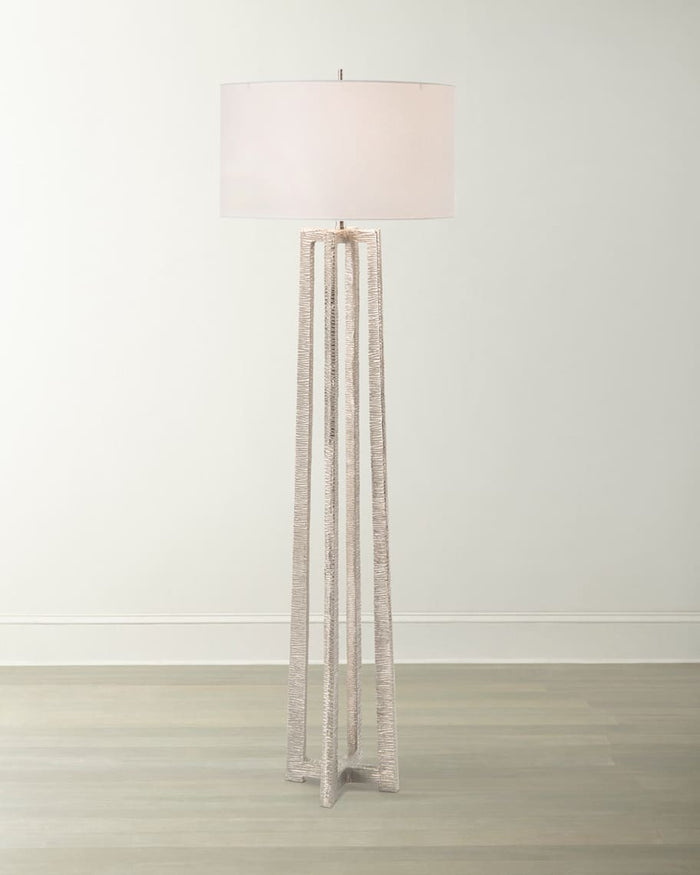 Roberta Nickel-Plated Floor Lamp - Luxury Living Collection