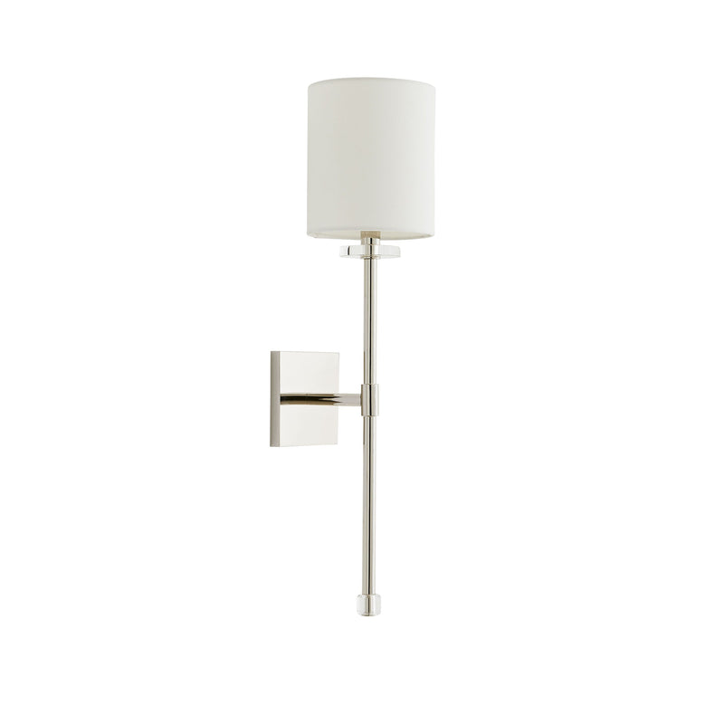 Rebecca Polished Nickel Sconce