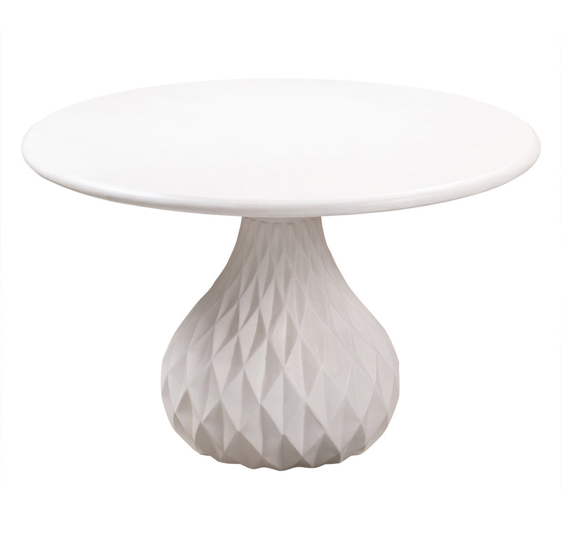 Nousha Ivory Concrete Dining Table - Luxury Living Collection