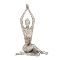 Namaste Twist Yoga Pose Statue