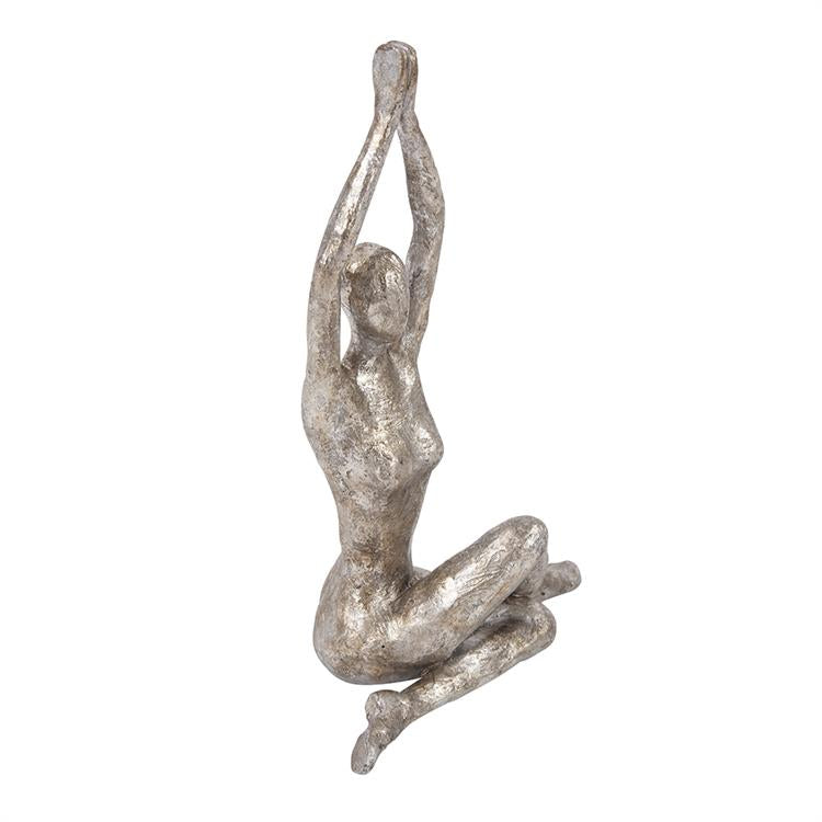 Namaste Twist Yoga Pose Statue